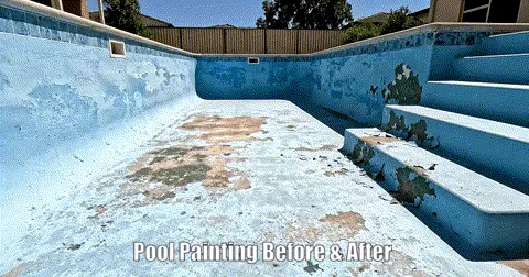 Pool Painting Melbourne before and after